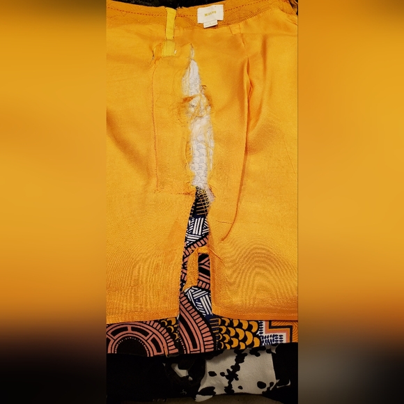 MAEVE BY ANTHROPOLOGIE WOMEN'S YELLOW/BLACK  SKIRT SIZE 8. - Picture 9 of 9